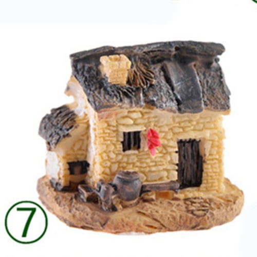 Mini Resin Cottages Miniature Village Houses Landscaping - Image 8