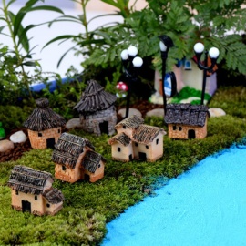 Mini Resin Cottages Miniature Village Houses Landscaping