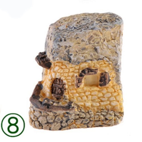 Mini Resin Cottages Miniature Village Houses Landscaping - Image 7