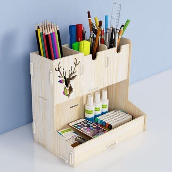 Creative Desktop Office Pen Holder and Organizer - Image 12