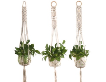 Handmade Macrame Plant Hanger For Wall Decoration